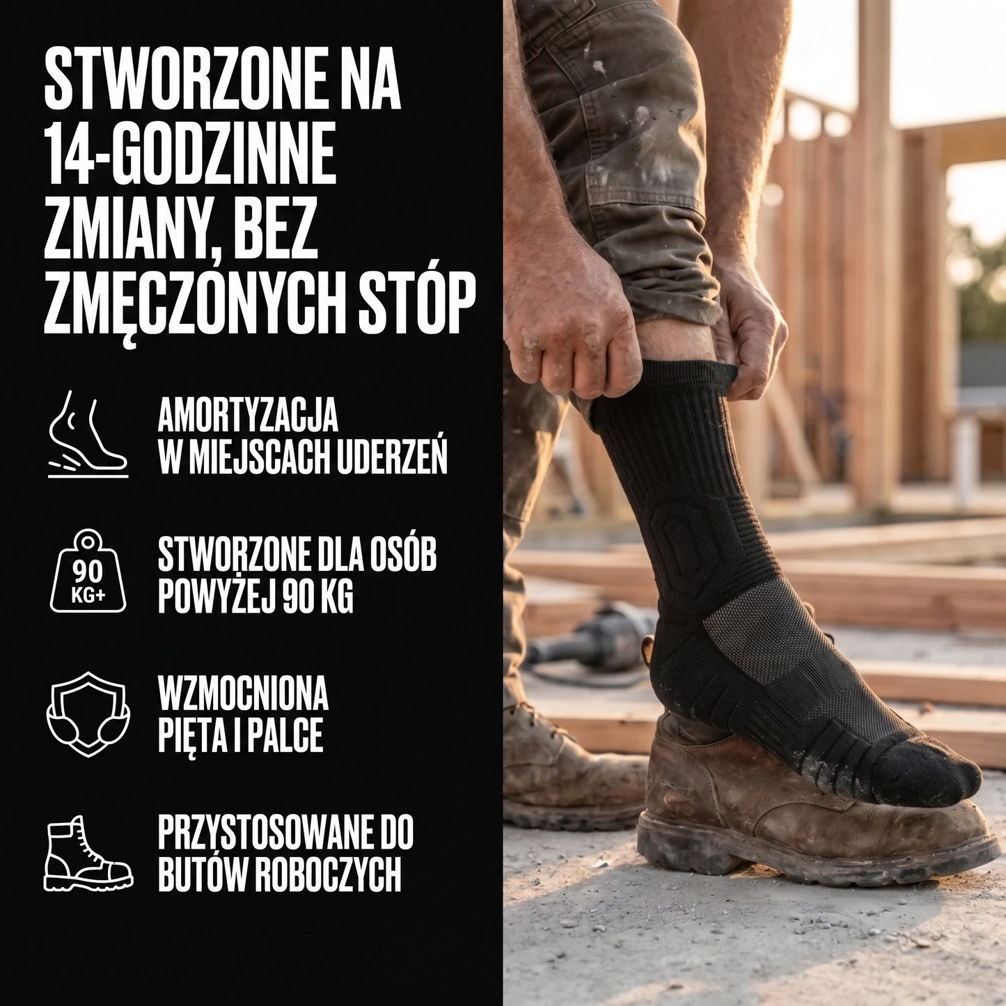 HART PRO - Skarpety Robocze z Amortyzacją